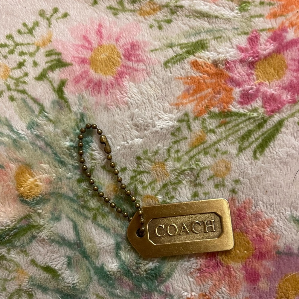 Vintage Coach Metal Bag Tag/ Hang Tag Purse Charm - Picture 7 of 9